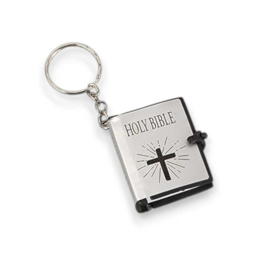Picture of MINI BIBLE KEYCHAIN SILVER